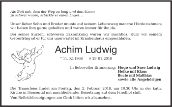 Traueranzeige von Achim Ludwig von Haller Tagblatt