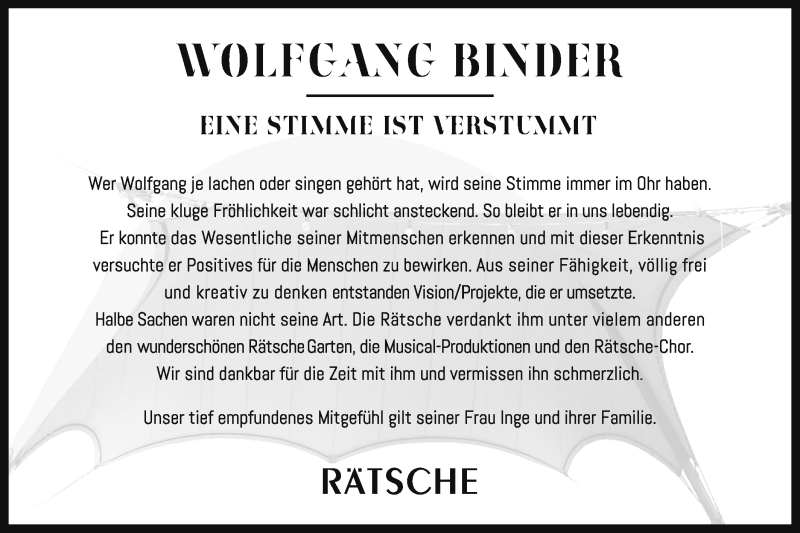  Traueranzeige für Wolfgang Binder vom 05.03.2019 aus Geislinger Zeitung