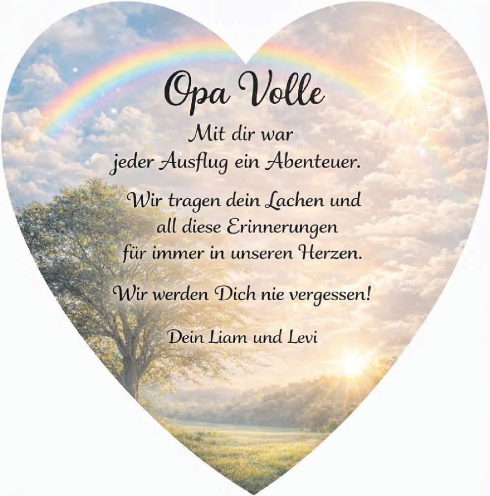  Traueranzeige für Volle  vom 13.01.2026 aus Haller Tagblatt